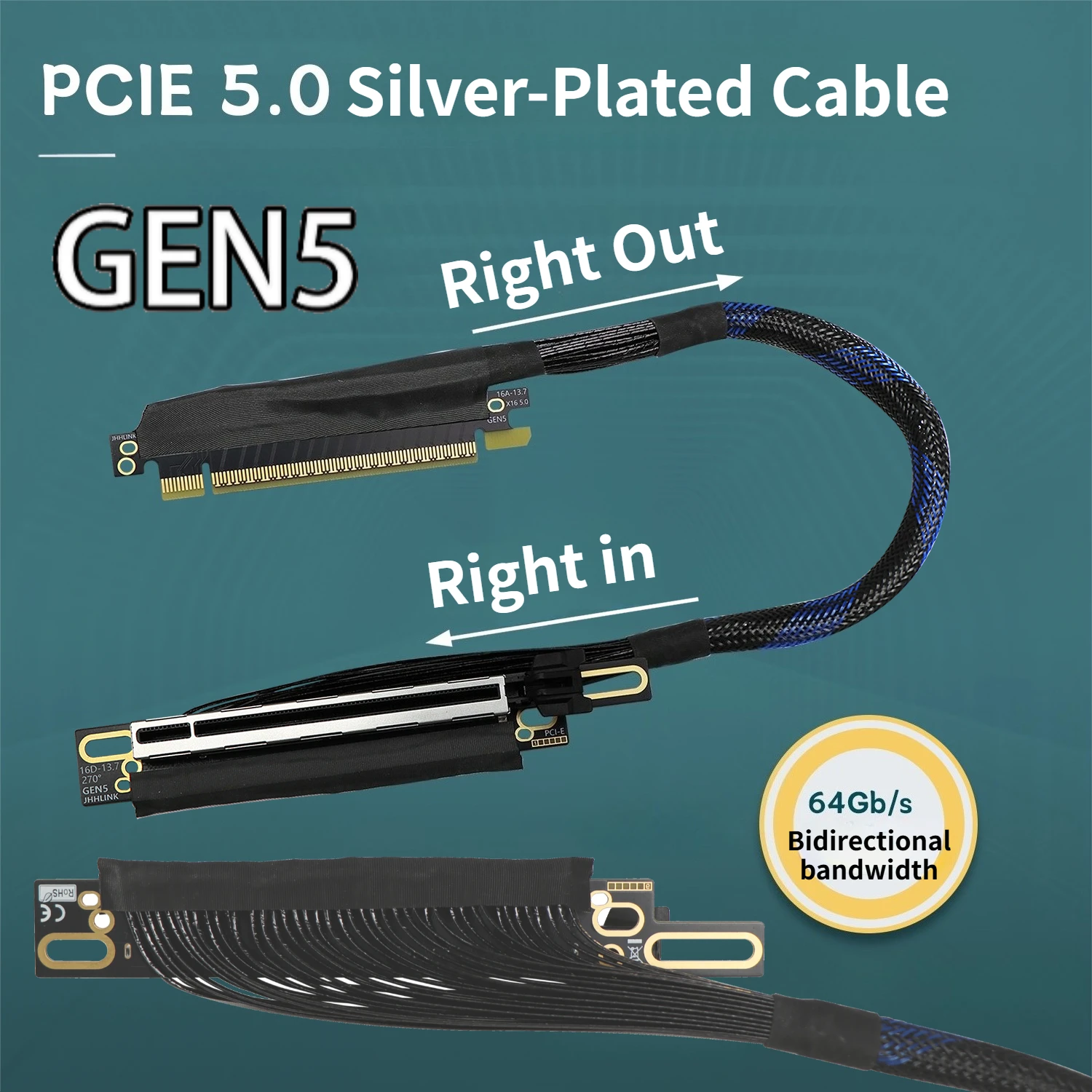 Cabo de extensão para placa gr - Pcie 5.0 Gpu Riser Cable avaliação e preço