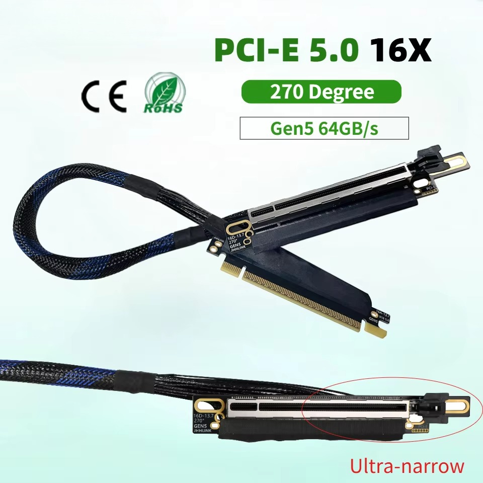 Cabo de extensão para placa gr - Pcie 5.0 Gpu Riser Cable avaliação e preço
