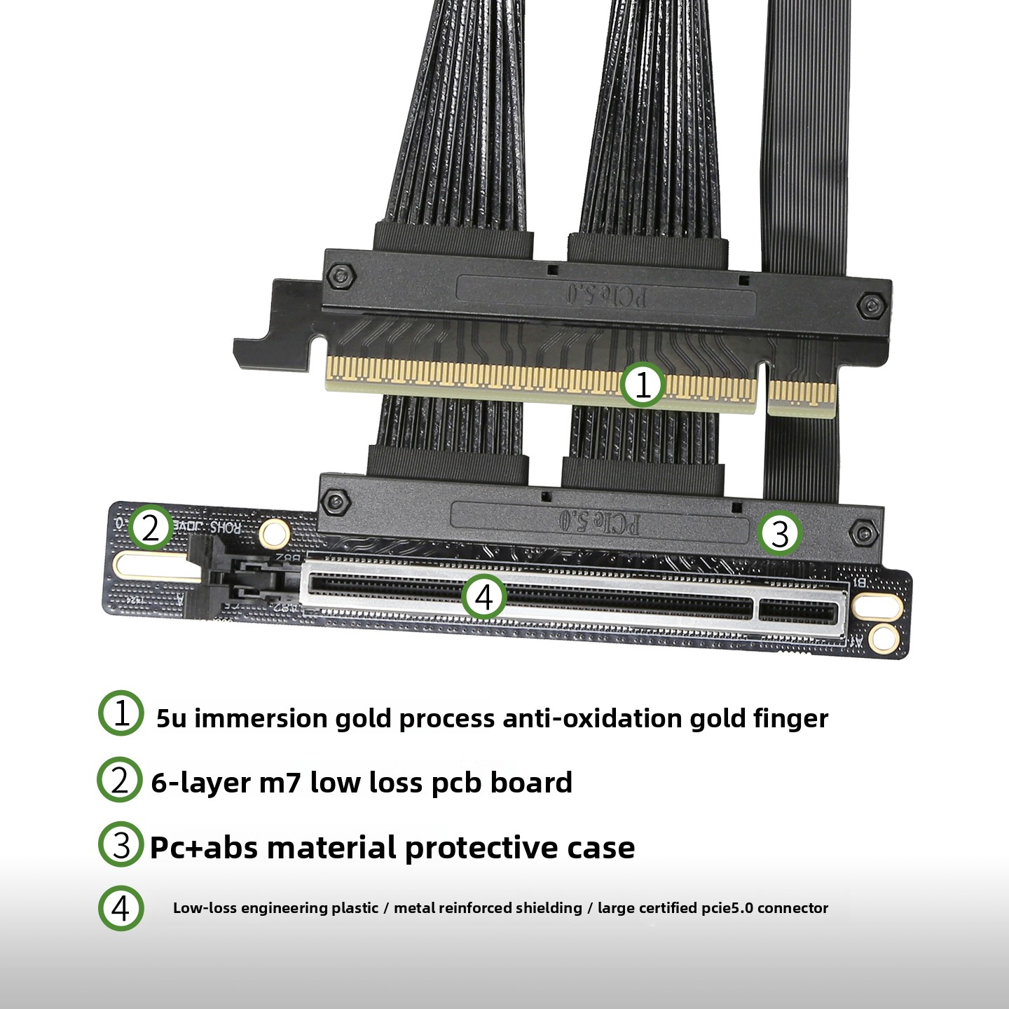 Cabo de Extensão para Placa Gr - Pcie 5.0 Gpu Riser Cable avaliação e preço
